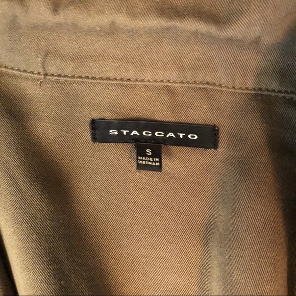 Olive Green Staccatto Jacket - Picture 4 of 6